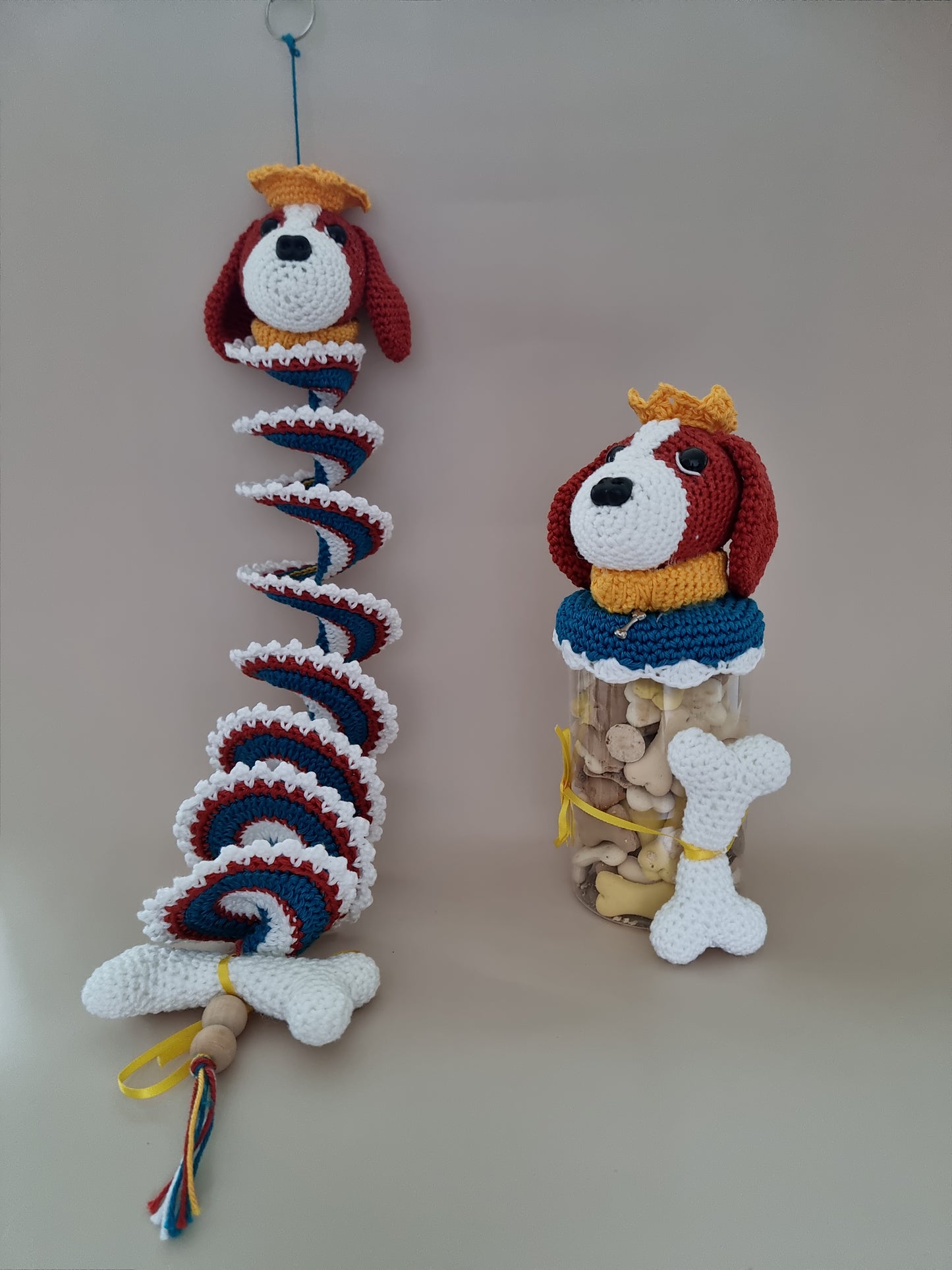 Hondje op windspinner & Hondje op glas ❤️