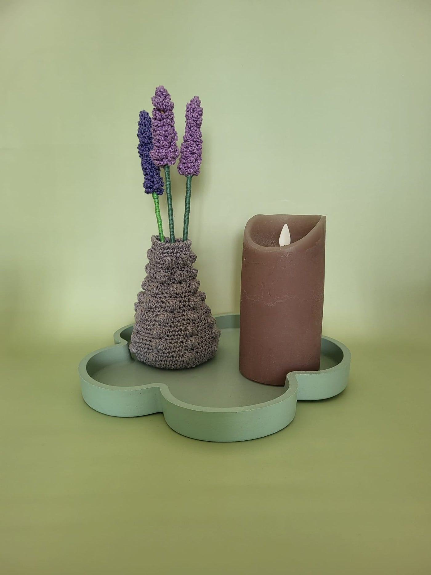 💜 Handgehaakte Hyacinten met Vaas – Ambacht in Bloei