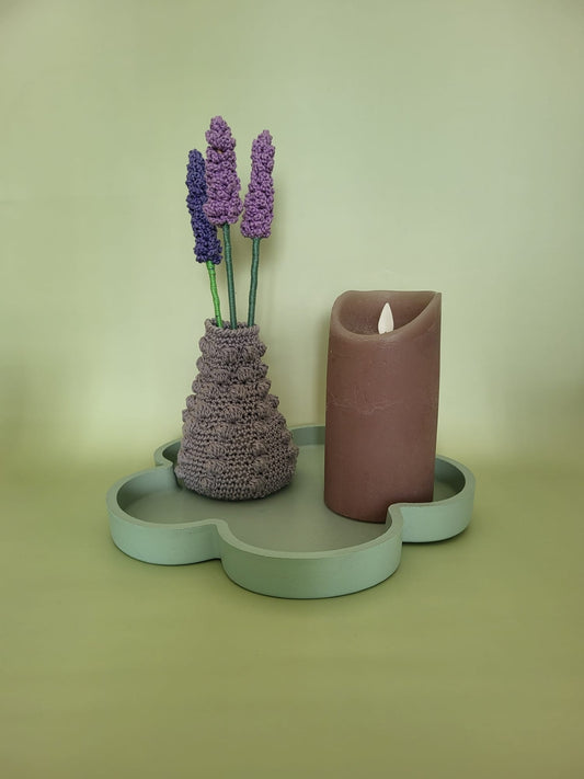 💜 Handgehaakte Hyacinten met Vaas – Ambacht in Bloei